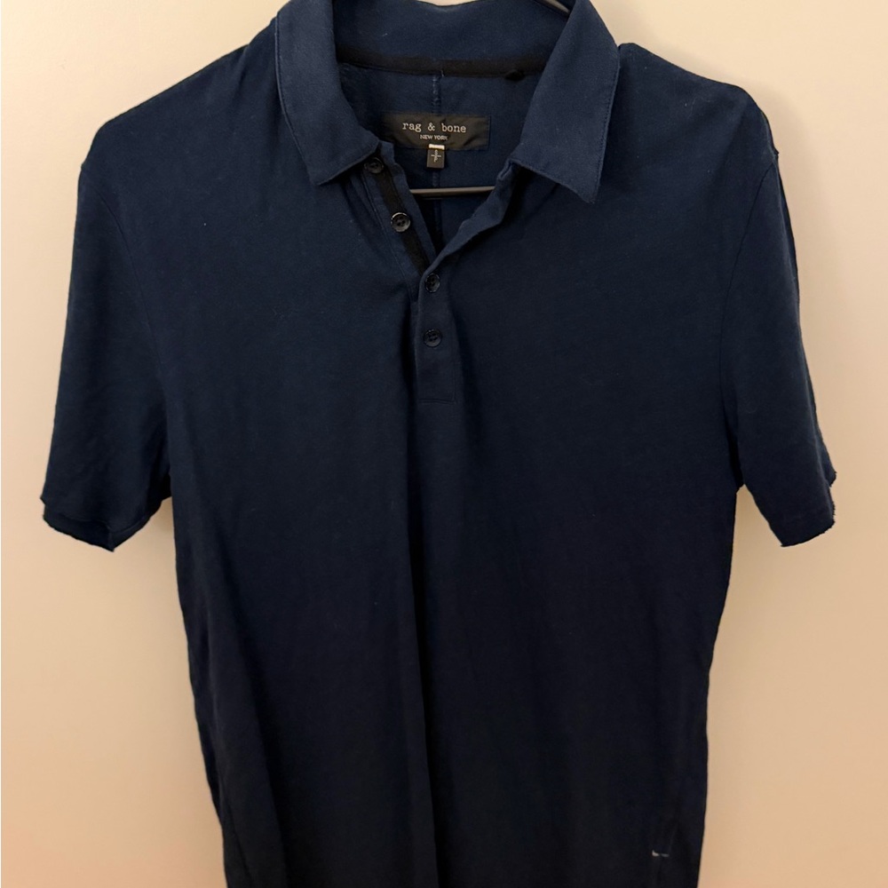 Rag & Bone Dark Blue Polo